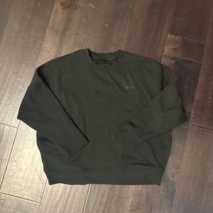 madewell black crewneck pullover sweatshirt